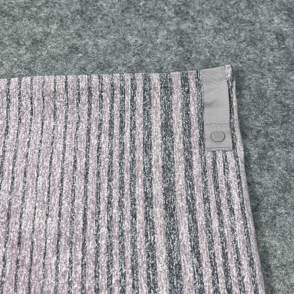 Lululemon Athletica Mini Akido Stripe Heathered Chrome Titanium Vinyasa Scarf‎ - Picture 2 of 6